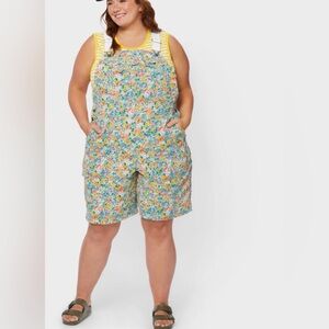 NWT Duluth Trading Heirloom gardening short overalls size 3x